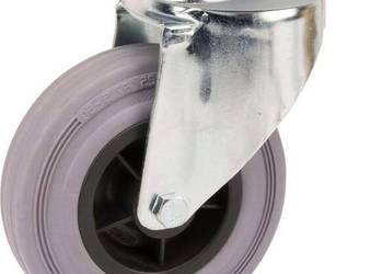 Koła skrętne z czarnymi oponami gumowymi 3470PIR125P62