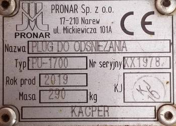 Pług do odśnieżania Kacper Pronar