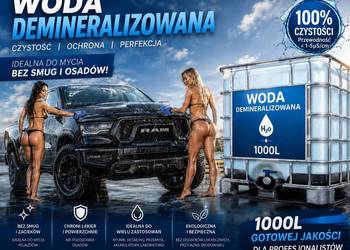 Woda demineralizowana 1000L IBC najtaniej DETAILING MYJNIE PRZEMYSŁ