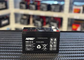 Akumulator 12V / 9Ah 9-12  NERBO NBC CYKLICZNY  L+