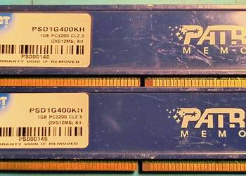 Kości 1GB dwie sztuki.