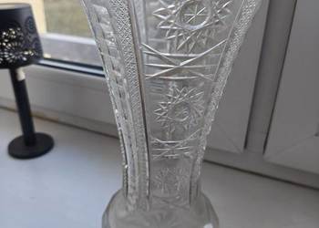 vintage'owy wazon kryształowy,