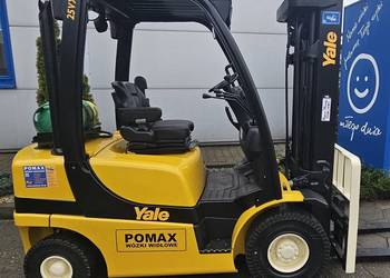 Wózek widłowy - YALE GLP25VX, LPG, 2.5 T, 2014r., triplex 4.95m, UDT.