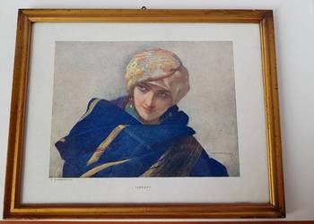 Przedwojenna grafika „Ciekawa” Piotr Stachiewicz (1858-1938)