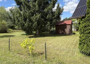 Działka rekreacyjna ROD WILKANÓW 417m2,kilkuletni domek drewniany, fotowolt
