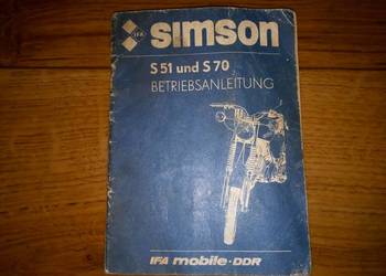 Simson Książka Instrukcja Obsługi Oryginał