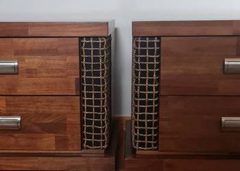 Szafki nocne z drzewa egzotycznego