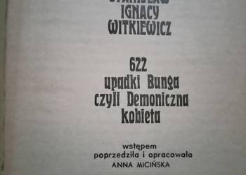 Upadki Bunga czyli demoniczna kobieta książki Witkiewicz
