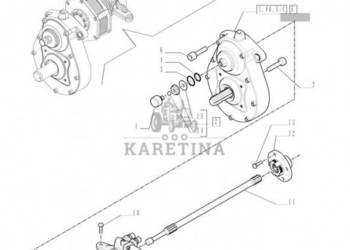 New Holland T6010 T6070 Wałek napędowy 644mm l 87351594