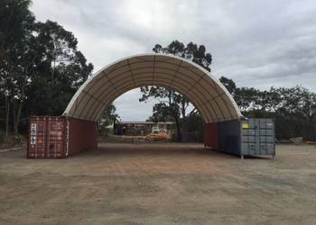 Zadaszenie kontenerowe 12x24m PVC 750g/m2