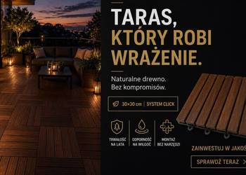 Płytki tarasowe z naturalnego drewna