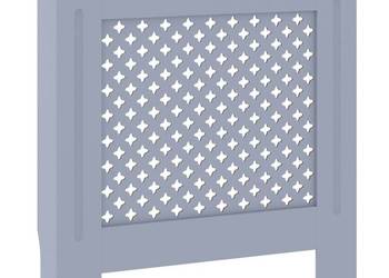 vidaXL Osłona na kaloryfer, MDF, szara, 78 cm(SKU:325569)