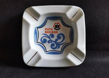 Stara nieużywana popielniczka Huta Baildon porcelana Bogucice design PRL