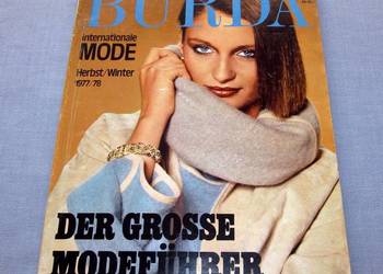 Burda International Jesień/Zima 1977/78 moda szycie wykroje