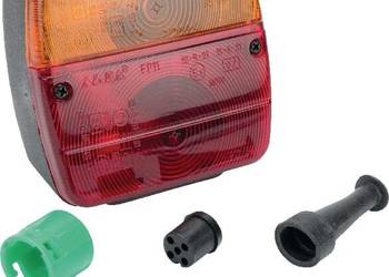 Lampa zespolona tylna, lewa kwadratowa 12V czerwona/pomarańczowa przykręca…