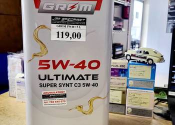 Olej syntetyczny GROM 5W-40 Ultimate Super Synt C3 / 5L