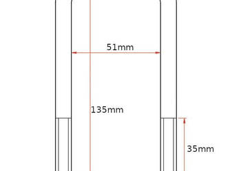 Cybant jarzmo obejma M12 50x135