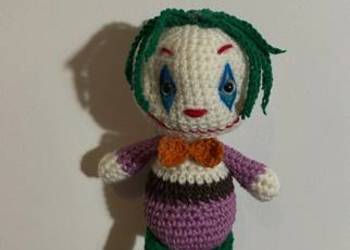 Joker wykonany na szydełku