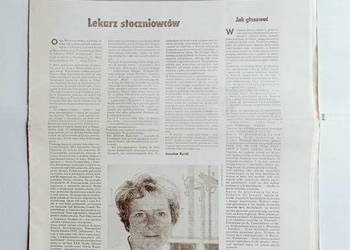 Tygodnik Wyborczy nr1  i  nr2; Solidarności z czerwca 1989r.