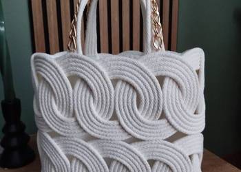 Torebka koszyk ze sznurka