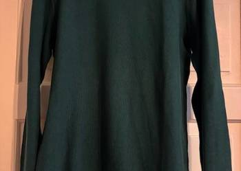 Sweter męski L Carry z bawełny zielony klasyczny model nowy bez metki