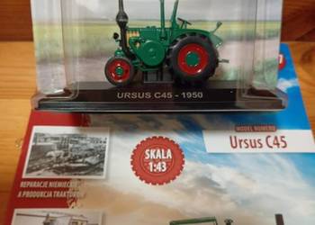 URSUS C45 C-45 1950 Kultowe Traktory PRL 1/43 Hachette model ciągnik