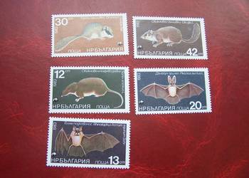 Bułgaria 1983 MNH Mi. 3236/40 Fauna Zwierzęta Nietoperze    a