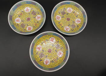 Talerzyki/miseczki porcelanowe chińskie 3szt.