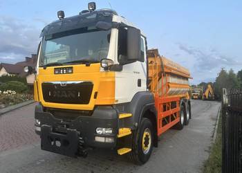 MAN TGS 26.360 6x6 BB 2013 Piaskarka Solarka Econ pług schmidt euro5