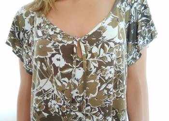 Bluzka tshirt Soon wzorzyste khaki r 44,46