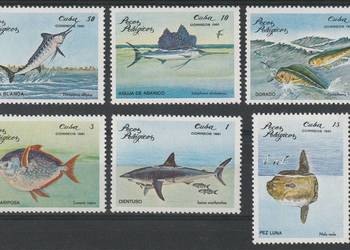 KUBA - RYBY - 1981 - CZYSTE**