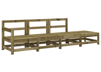 4-cz. zestaw mebli ogrodowych impregnowane drewno sosnowe WM-825540