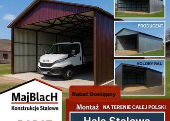 A107-Garaż Brązowy Paleta kolorów RAL - | Blaszak | Zadaszenie  – Maj-Blach