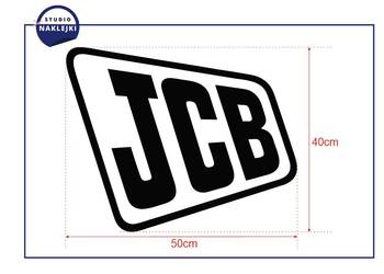 Naklejka logo JCB 50x40cm koparka Nalepka Naklejki Ładowarka