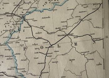 Historyczna Mapa Kolejowa 1869 Polska Niemcy Europa Atlas Stielera C. Vogel