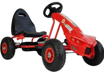 BAWIBUS.PL pojazd GOKART NA PEDAŁY pompowane koła auto A-18