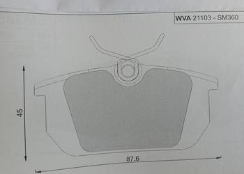 SM360 Klocki hamulcowe kpl. tył  ALFA ROMEO 145, 146, 155, 33, GTV, SPIDER;