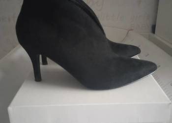 Botki czarne na szpilce