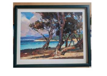 ocean indyjski spokojny malezja wybrzeże obrazek rama oprawa