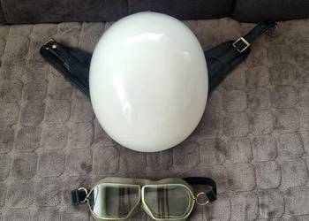 Kask nitron + okulary gogle