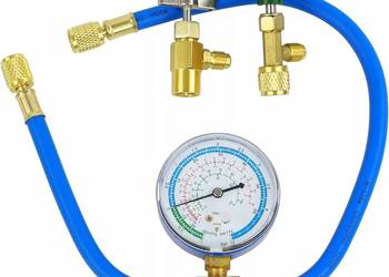 MANOMETR Z PRZEWODEM DO NAPEŁNIANIA CZYNNIKA CHŁODZĄCEGO GAZU