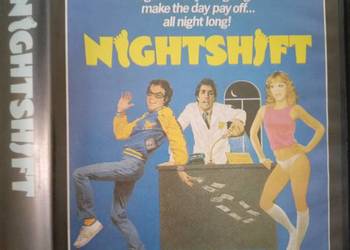 kaseta VHS z filmem "Nocna zmiana" (Night Shift) z 1982 roku.