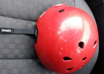 Kask snowboard OXELO lava red 50-54 M !