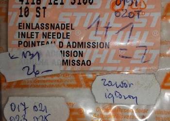 zawór igłowy gaźnika stihl