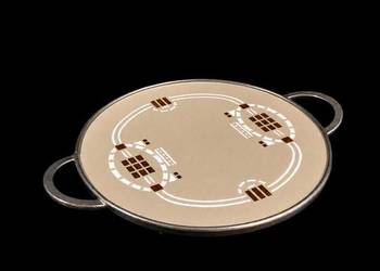 Antyczna Taca Ceramiczno-Metalowa Villeroy & Boch