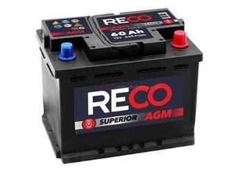 Akumulator RECO AGM 12V 60Ah 640A START STOP Radomsko ul.Krakowska 17