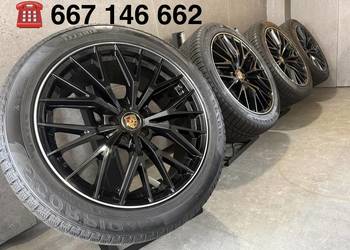 ZIMA 20 cali Porsche Macan felgi koła komplet z oponami Pirelli 7mm 5x112 9