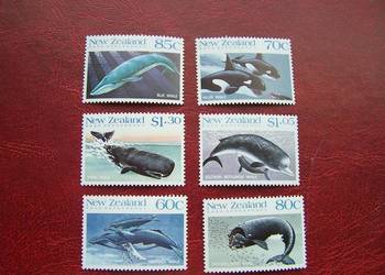 Nowa Zelandia 1988 MNH Mi. 1056/61 Fauna Delfiny Wieloryby  a