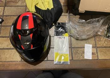 Kask motocyklowy Scorpion EXO 520 Air Laten Black/Red XS + dodatki