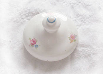 prl przykrywka do dzbanka, prl przykrywka do cukiernicy, vintage naczynia